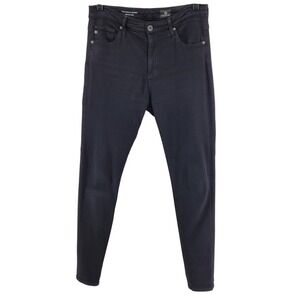 AG Adriano Goldschmied Size 28R Farrah Skinny High Rise Black Jeans Women's